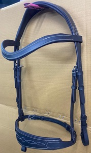High Quality NIDA Brand <b>Equestrian</b> Anatomic Horse for Bridle Fancy Stitched Leather Design -COB-FULL Size Fancy Rubber - Product Image 3