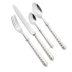 Juego de cubiertos de diseño atractivo, cubiertos plateados, juego de cubiertos artesanales para restaurantes, buen precio. - Product Image 1