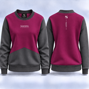 Sudadera de cuello redondo para mujer, cálida para invierno, con bordado, 100% algodón, forro polar, manga larga, venta al por mayor - Product Image 4