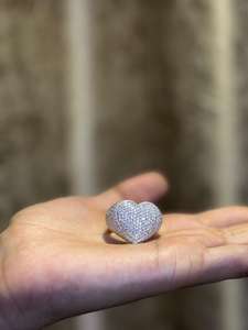 Luxury Iced Out Moissanite Dome <b>Ring</b> for Women Sparkling Pave <b>Statement</b> <b>Ring</b> Bold Cocktail Jewelry Fashion Gift Design - Product Image 4