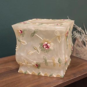 Caja de pañuelos de resina con incrustaciones de hueso tradicionales Craft Valley - Diseño moderno y vintage, duradera, personalizable en color/logotipo/empaque para el hogar - Product Image 1