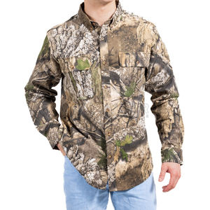 Chemise de chasse et de camping pour hommes, manches longues, camouflage, pour la nature - Product Image 6