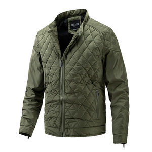 Brown Men Puffer Jacket <b>Bubble</b> <b>Coat</b> Quilted Winter Outerwear Windproof Eco-Friendly Warm Padded Streetwear Lightweight - Product Image 4