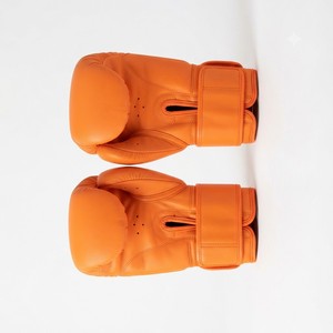 Guantes de Boxeo de Cuero Vacuno Naranja, Duraderos, con Soporte Ajustable para la Muñeca, para Entrenamiento, Sparring, Guantes de Boxeo Profesionales - Product Image 4