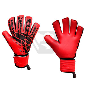 High Quality German Latex Football Goalkeeper Gloves Cheap Sport Gloves with Excellent Finger Protection Made From Leather - Product Image 1