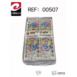 VELA Bougies d'Anniversaire Colorées en Forme de Chiffres - Product Image 1