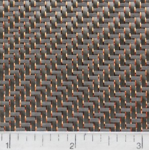 copper <b>glitter</b> Carbon Fiber Fabric - Product Image 6