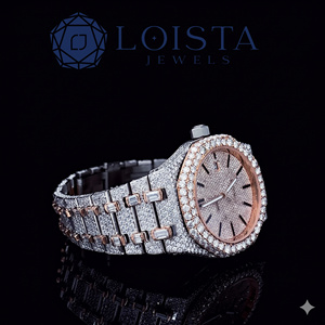Reloj de Lujo con Diamantes Estilo Hip Hop, Movimiento Automático, VVS1, Moissanita, con Caja, para Hombre - Product Image 3
