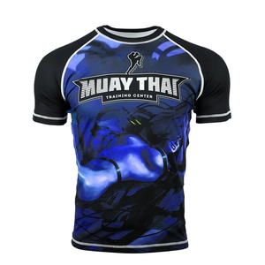 Camiseta de compresión de manga larga con estampado personalizado para MMA, BJJ, grappling y fitness para hombres - Product Image 5