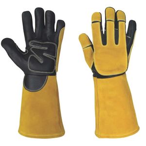 Guantes de Soldadura de Cuero Vacuno de Alta Resistencia |   Guantes de Trabajo Resistentes al Calor y al Fuego para Soldadura MIG TIG |   Venta al por mayor - Product Image 1