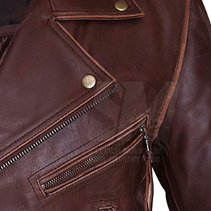High Quality Plus Size Adult Men Leather <b>Racer</b> <b>Jacket</b> Winter Waterproof Breathable Customized Logo - Product Image 5