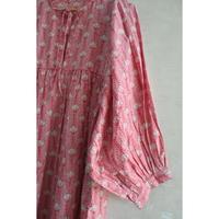 Robe en coton à imprimé bloc pour femmes, vêtement d'été bohème éthique fait main, robe en tissu naturel léger et respirant