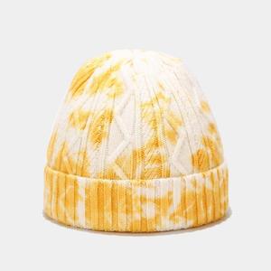 Unisex Pom Pom Beanie Custom Tie Dye Knitted Winter Scarf <b>Hat</b> <b>Glove</b> <b>Sets</b> for Winter Wholesale Best Selling Knitted <b>Hats</b> - Product Image 3