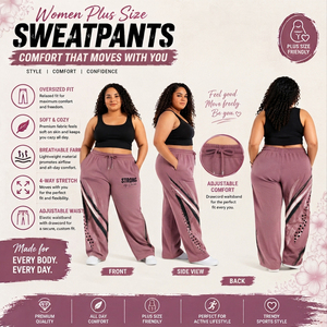 Women's Plus Size Baggy Sweatpants Custom Printed <b>Drawstring</b> Waist Fleece Pants Women Winter Wear Wide Leg <b>Trouser</b> Jogging Pants - Product Image 4