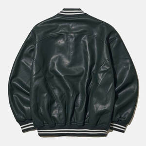 Custom Canvas Solid Baseball <b>Jacket</b> 2026 Plus Size Men's Vintage Windproof Breathable Varsity College <b>Jackets</b> Wholesale Blank - Product Image 4