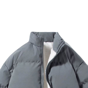 Bulk Custom Logo Mens Stand Collar Short Puffer <b>Jacket</b> Winter <b>Warm</b> Lightweight Quilted Insulated Fashion Bubble <b>Jacket</b> - Product Image 3