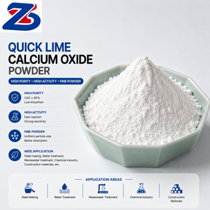 Oxyde de calcium de haute pureté, poudre de chaux vive pour le traitement des eaux usées et le contrôle du pH - Marque Zhongsheng - Product Image 2