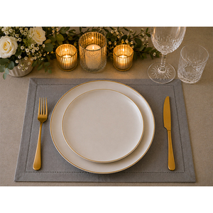 Premium Cotton Linen <b>Placemat</b> Set | Washable Woven <b>Table</b> Mats | Eco-Friendly Dining <b>Table</b> <b>Placemat</b> <b>for</b> Home, Hotel & Restaurant - Product Image 5