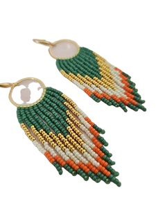 Pendientes de joyería de la mejor calidad, diseño grande, pendientes con cuentas, joyería colorida para las orejas para mujeres de la India - Product Image 4