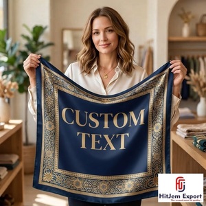 Écharpe carrée personnalisée Elite Prestige, effet soie, châle de mode, foulard, marque privée, OEM, ODM, fournisseur d'usine de tissus sur mesure - Product Image 6