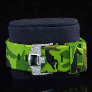 นาฬิกาข้อมืออัตโนมัติสุดหรู สแตนเลสสตีล กลไกจักรกล ประดับเพชร VVS มอยส์ซาไนต์ สไตล์ฮิปฮอป สายหนัง แฟชั่น เครื่องประดับ - Product Image 3