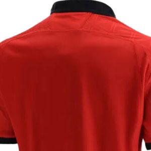 Maillot de rugby rouge à manches courtes pour homme – Tenue de sport d'équipe, uniforme de match, vêtements d'entraînement, équipement athlétique, vêtements de jeu en extérieur, performance - Product Image 3