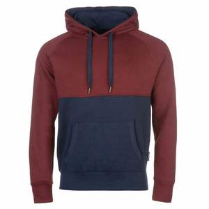 Sweat-shirt à capuche bicolore en coton épais pour homme, personnalisable avec logo, style streetwear, design personnalisé, sweat-shirt à blocs de couleur pour homme - Product Image 3