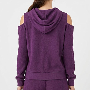 Sudadera con Capucha para Mujer, Manga Larga, Diseño Frontal Personalizado, 100% Algodón, Calidad Premium OEM, Venta al Por Mayor, Nueva Colección 2027 - Product Image 2