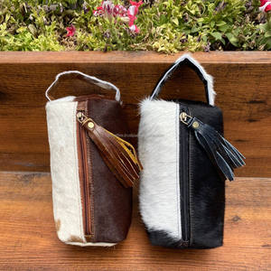 Nouveau Western véritable cheveux sur cuir de vachette gland sacs de toilette élégant sacs à cosmétiques pour le maquillage stockage voyage organisateur boîte - Product Image 6