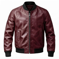 Veste bomber en cuir personnalisée avec logo, style tendance, haute qualité, grandes tailles.
