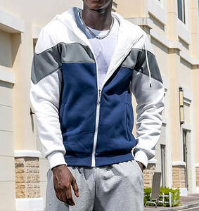 Sudadera con capucha básica para hombre, informal, de mezcla de algodón, cómoda, para otoño e invierno, estilo urbano, con colores personalizados y opciones de personalización. - Product Image 6