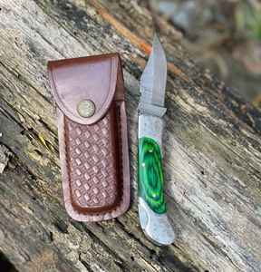 Navajas de Bolsillo Personalizadas con Grabado Profesional, Hoja Plegable de Acero de Damasco, Mini Navaja Táctica para Caza, Camping, Supervivencia al Aire Libre, Regalo - Product Image 5