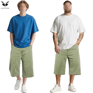 Pantalones Cortos de Mezclilla de Algodón Premium al por Mayor para Hombre, con Logotipo Personalizado, Transpirables, de Peso Pesado, de Cintura Media, Casuales de Verano, Sueltos y Ligeros - Product Image 5
