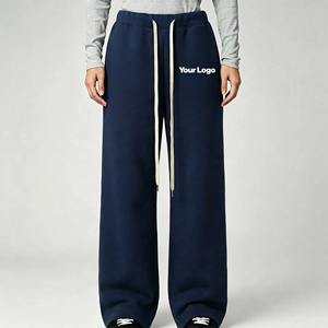 Pantalones Deportivos de Cintura Elástica con Cordones Largos, Estilo Urbano, Precio Económico al por Mayor 2027, Logotipo Bordado Personalizado - Product Image 4