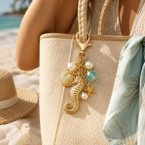 Pearl Conch Shell <b>Charms</b> for Beach <b>Bags</b> Summer Resort Tassel <b>Bag</b> <b>Charm</b> - Product Image 4