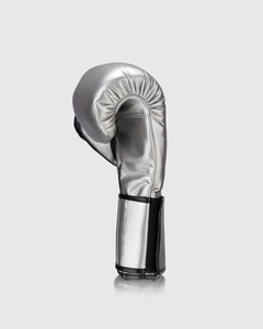 Gants de boxe en cuir de vachette couleur perroquet noir RTS, sangle de poignet réglable, fermeture à boucle, respirants, emballage personnalisé - Product Image 2