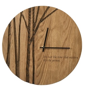 Reloj de Pared de Madera de Estilo Nórdico, Creativo, Simple, Redondo, Moderno, Decoración del Hogar, Reloj Minimalista Escandinavo para Sala de Estar y Dormitorio - Product Image 1