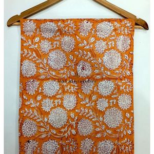 Tela de Algodón Cambray Estampada a Bloques 60x60, Tela de Algodón con Estampado Tradicional Jaipuri - Product Image 4