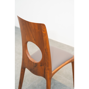 Modern <b>Walnut</b> Wood Dining Chair Solid Wood Frame Mortise and Tenon Design for Dining Room Furniture PISANO - Product Image 5