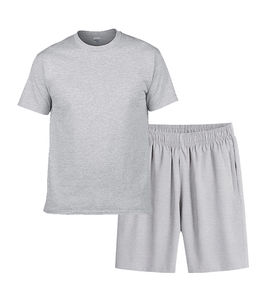 Conjunto de Verano de Dos Piezas para Hombre, Camiseta de Manga Corta y Pantalones Cortos, Personalizable, 100% Algodón, Ecológico, Transpirable, Corte Regular - Product Image 5