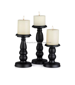 Factory Direct Sale Unique Design Mango Wood <b>Candle</b> Stand Natural Polishing Home Decoration <b>Cheap</b> Price - Product Image 3