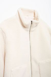 Veste en polaire sherpa unisexe, col montant épais, fermeture éclair, manteau d'hiver - Product Image 5