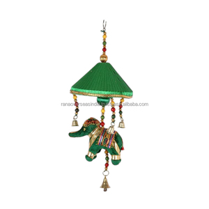 Meilleur vendeur Décoration murale faite à la main Éléphant suspendu et cloches Carillons éoliens en coton Convient pour l'extérieur et l'intérieur - Product Image 6