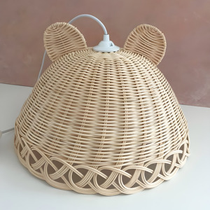 Adorable lustre en rotin et couvercle de lumière pour chambres d'enfants abat-jour suspendu au prix le plus bas - Product Image 1