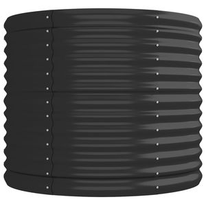 Grand lit de jardin surélevé en acier anthracite durable, revêtu par poudrage - Product Image 4