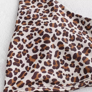 Leopard Print <b>Bikini</b> <b>Set</b> Women High Cut Two Piece Adjustable Strap Triangle Top Swimwear Beachwear Summer Fashion Wholesale - Product Image 4