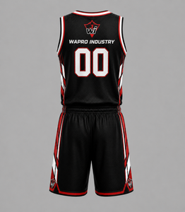 Conjunto de Uniforme de Baloncesto Personalizado Warpro Inferno Elite, Camiseta y Pantalones Cortos - Product Image 2
