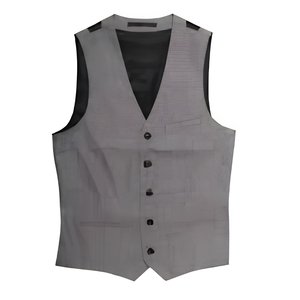 Chaleco Formal para Boda, Baile de Graduación, Estilo Príncipe Charlie, Negro, Blanco, Marfil, Azul Marino, Borgoña, Rojo, Verde, Dorado, Trajes de Negocios, Resistente al Viento, Sin Espalda, con Botones - Product Image 1