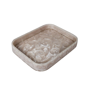 High Quality Polished Eco-Friendly Resin Serving Plate for Party Use - Product Image 4