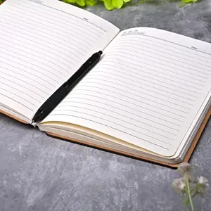 Elegante Diario/Cuaderno con Cubierta de Madera Reciclada Hecha a Mano de 6x8 Pulgadas, Cuadernos Reciclados con Papel Hecho a Mano - Product Image 3